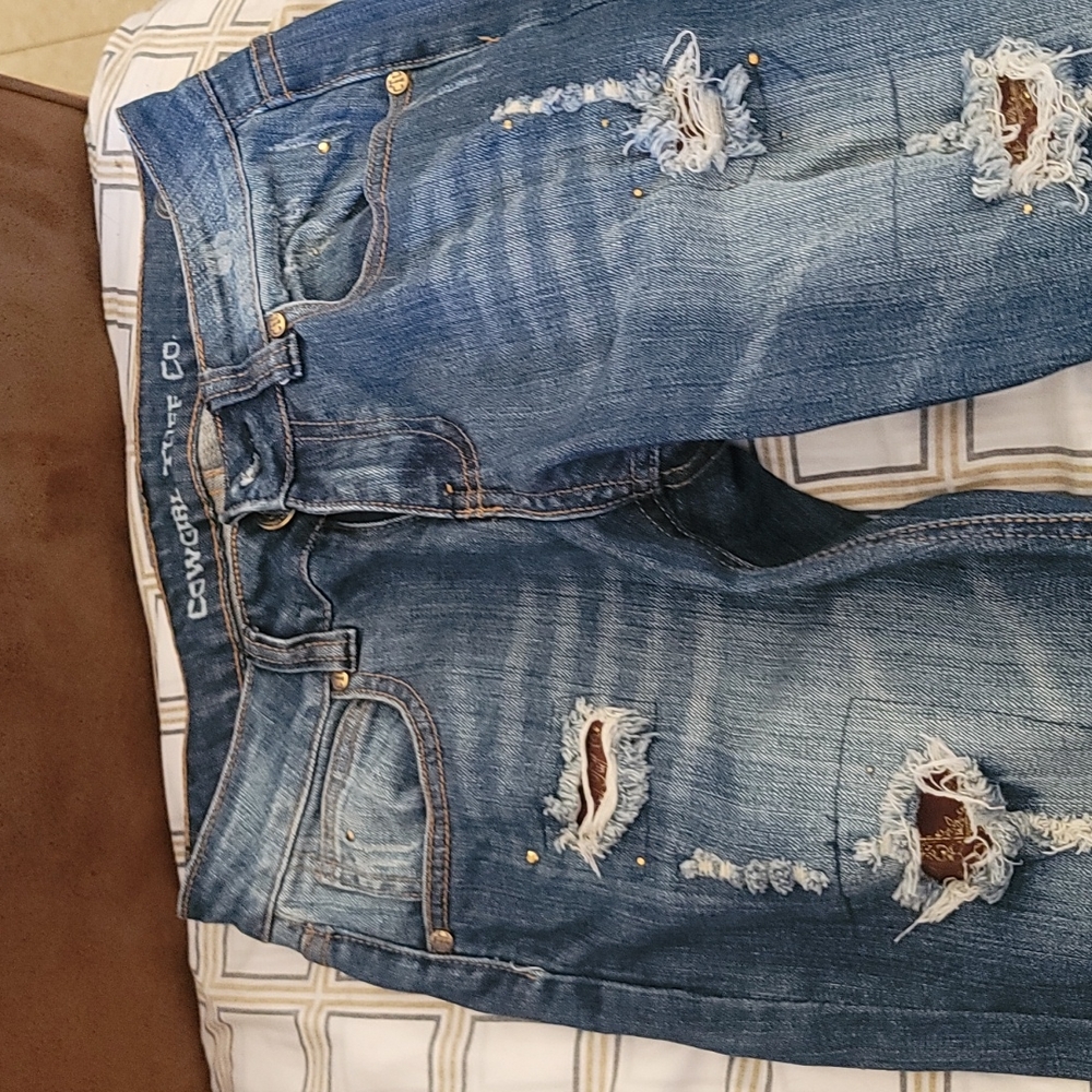 Nwot Cowgirl Tuff Believe Jeans 26 x33